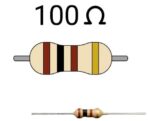 100 ohm, 1/4W Carbon Film Resistor - Image 2