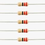 22 ohm, 1/4W Carbon Film Resistor