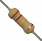 270 Kilo ohm, 1/4W Carbon Film Resistor