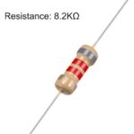 8.2 Kilo ohm, 1/4W Carbon Film Resistor